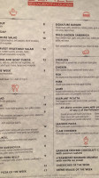 Blaze Bistro & Lounge menu