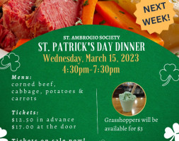 St Ambrogio Society food