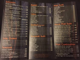 Dozo House menu