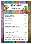 Afat's Grill menu