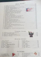 Pg Sushi menu