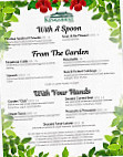 Savour In The Garden menu