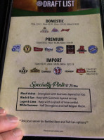 Bobby O'Briens menu