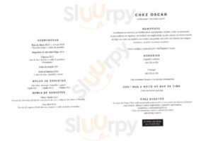 Chez Oscar menu