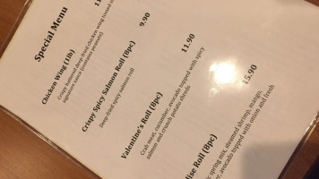 Washoku BIstro menu