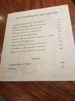 San Michele menu