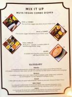 Muya Restaurant menu