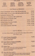 Chipotle Mexican Grill menu