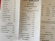 Katt’s Place menu