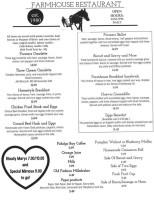 Shawn O'donnell's Farmhouse menu