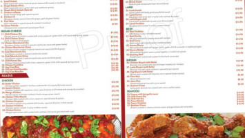 Shaahi Tandoori menu