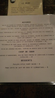 Le Cachottier Bistro Bar menu