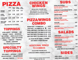 Rose City Pizzeria menu