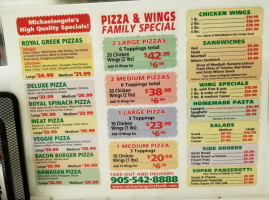 Michaelangelo's Italian Foods menu