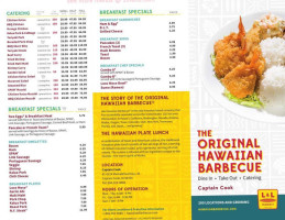 L&l Hawaiian Barbecue menu