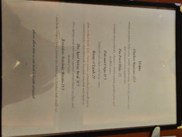 Tubridy's menu