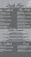 Deep Cove Brewers and Distillers menu