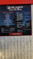 Mudslingers Drive Thru Coffee menu