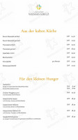 Landgasthof Weisses Kreuz menu