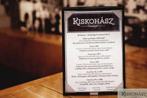 Kiskohász Vendéglő menu