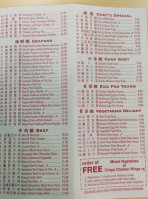 Ming Kee Kitchen menu