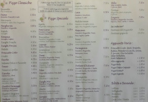 Pizzeria La Chiocciola menu