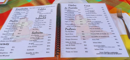 Las Juanas menu