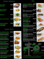 Matsuno Sushi Fusion menu