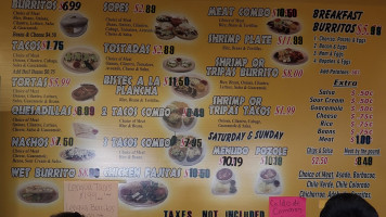 Carniceria Y Taqueria Karlitas menu