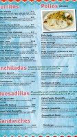 Santiago's Mexican menu