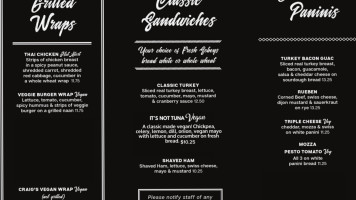 Beantrees Cafe menu