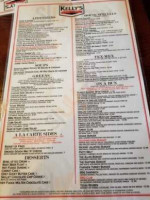 Kelly's At The Village menu