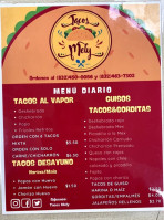 Tacos Mely menu