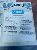 Brookside Barrio menu