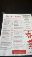 Sweet Basil menu