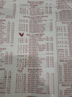 Halal Musa Chinese Food menu