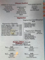 Chinese Village menu