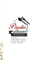 Piroska Étterem Püspökladány menu