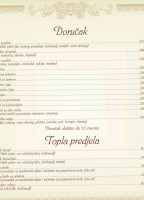 Giardino menu