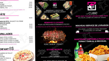 Resto Bar le Cube menu