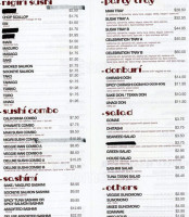 Migoto Sushi menu