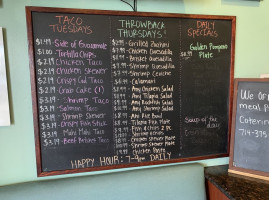 Surf City Fish Grill menu