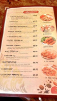 Sawadee Thai menu