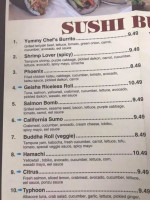 Nagoya Hibachi&sushi Burrito menu