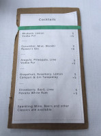 La Fabrique menu