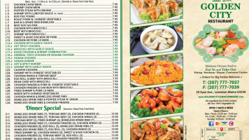 Golden City menu