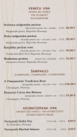 Gostišče Marjan Bohorč S.p. menu