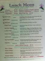 Thai Orchid Restaurant menu