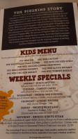 Pigskins Bbq menu