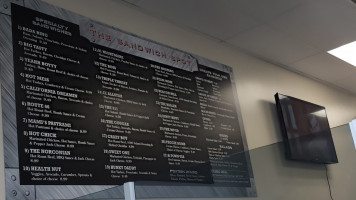 The Sandwich Spot menu